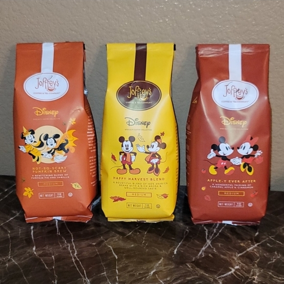 Disney Other - 3 DISNEY MICKEY MOUSE JOFFREYS COFFEE